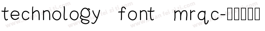 technology   font   mrqc字体转换